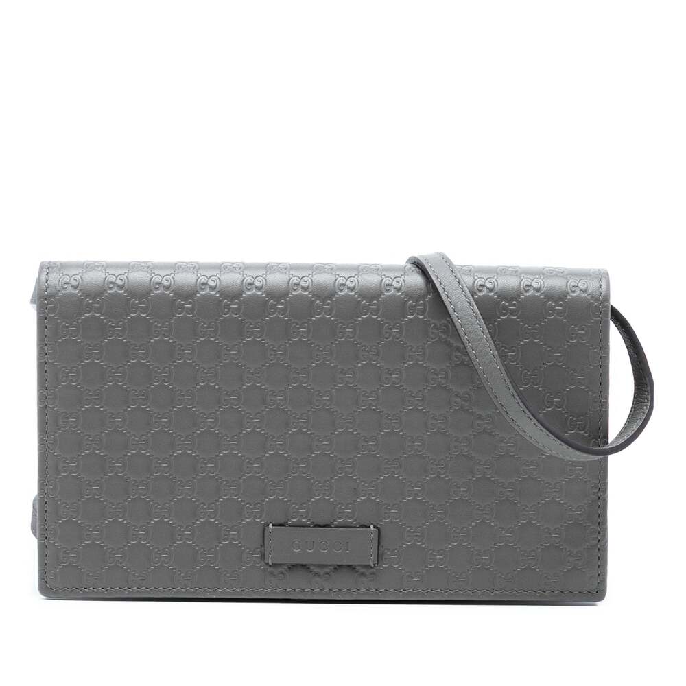 Wallet On Strap Microguccissima Leather #335379G68B